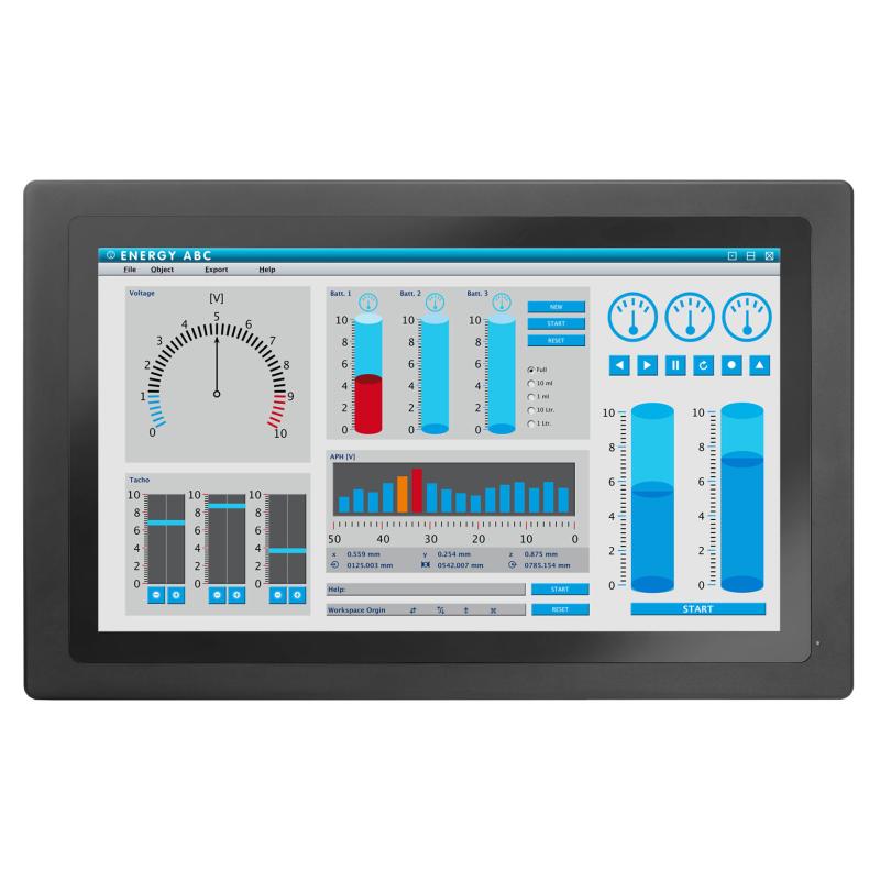 Panelmaster 2154P, 21.5" Panel PC, PCAP-Touch, Core i5-1245UE, 16GB, 256GB SSD, Wide Temperature