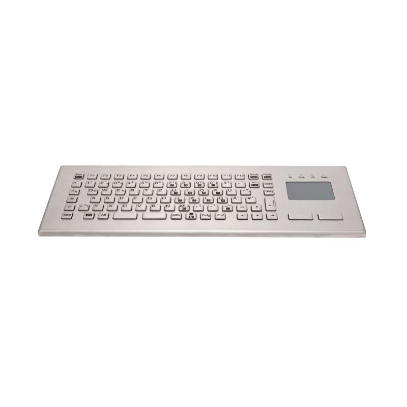 Tastatur InduSteel® Steel 084 FIT Touch TKV-084-FIT-TOUCH-IP65-MGEH-USB-DE IP65