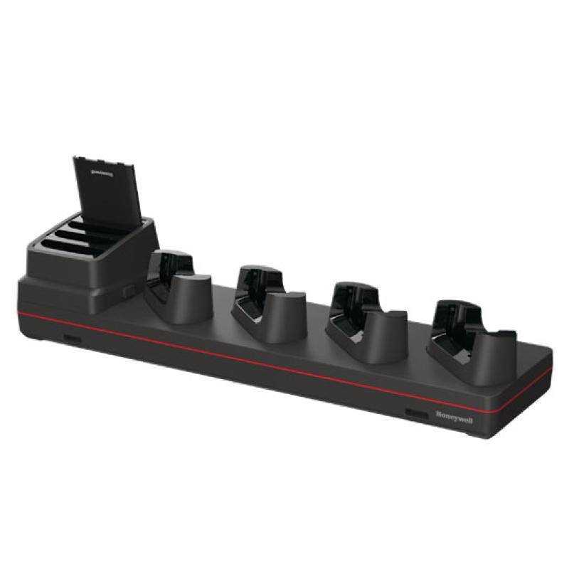 Honeywell CT37 5-Fach Ladestation, l&auml;dt bis zu 4 Ger&auml;te und 4 Akkus, (mit Schutzh&uuml;lle)