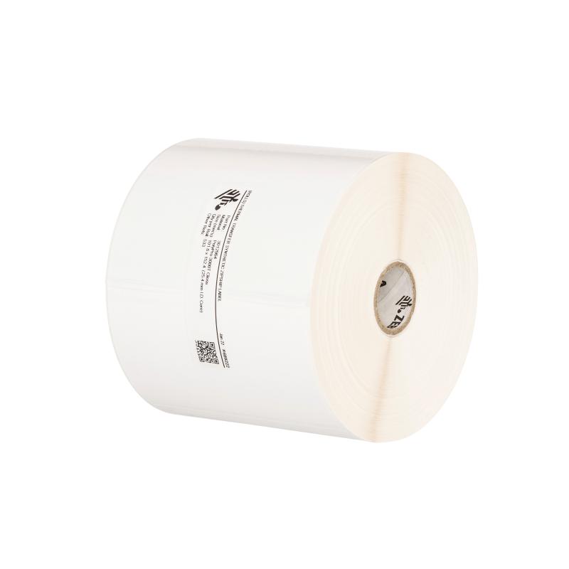 1x Zebra POLYE 3100T GLOSS 102x102mm AD(200) Kern(76,2) 1432 Etiketten/Rolle