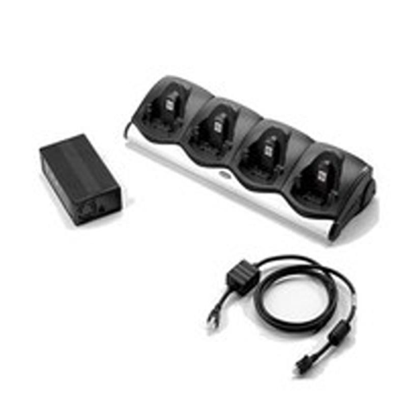 Zebra MC9X00 4-fach Lade-/&Uuml;bertragungsstation, Ethernet, ohne Netzteil f&uuml;r MC 91/92/93-Series