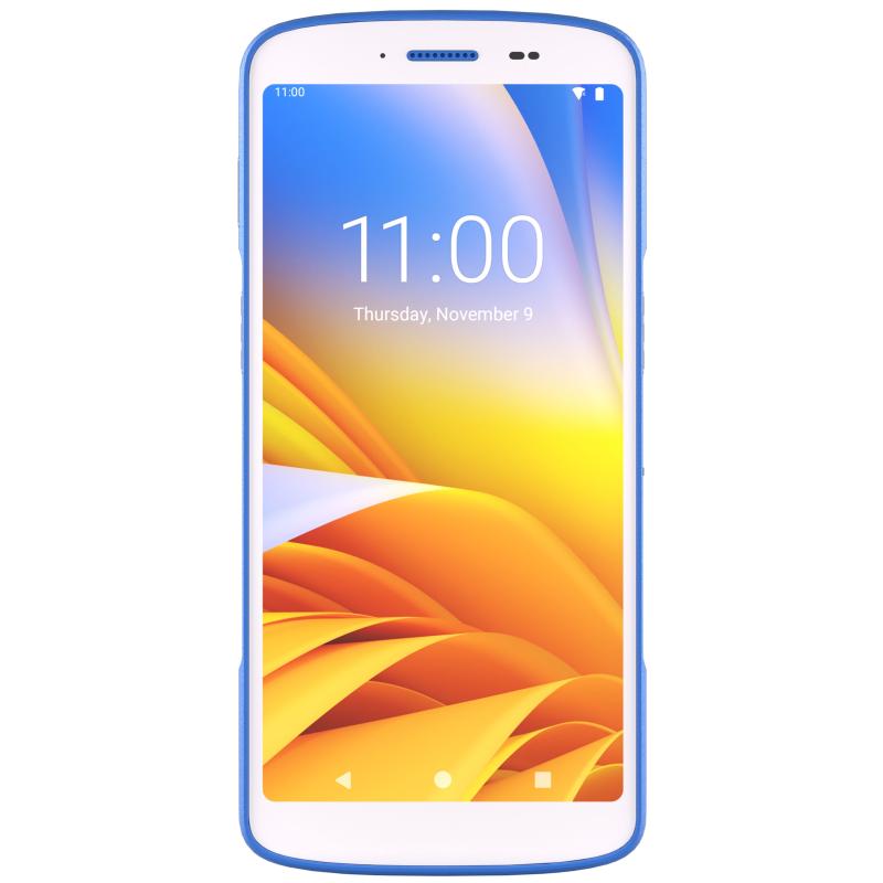 Zebra HC50 mit Notfalltaste, 2D, hot-swap, PTT, USB-C, BT, WLAN, NFC, Android, GMS, wei&szlig;, blau