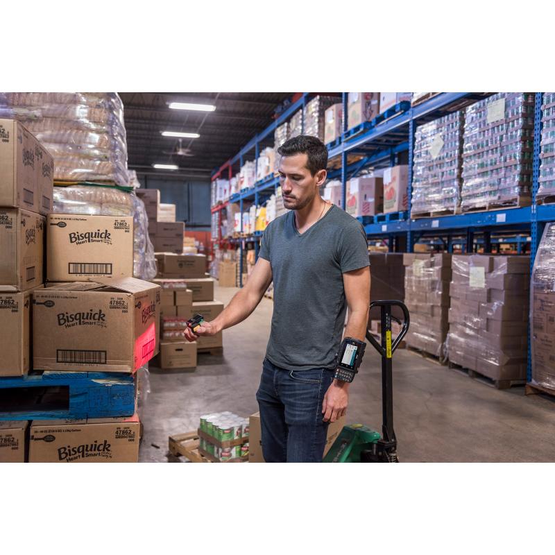 Zebra RS5100, doppelseitig, BT, 2D, SE4770, BT, schwarz, silber, 480mAh Akku