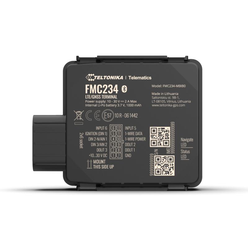 Teltonika FMC234 4G LTE Cat 1 Tracker mit Hochleistungsakku, wasserfest