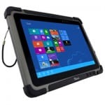 Industrietauglicher 10,1″ Tablet-PC mit 2D Scanner und Hot-Swappable Akku